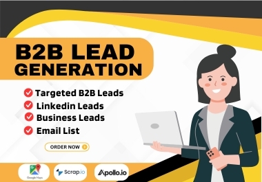 I will do b2b leads, google map scraping,  linkedin & email list building for any industry