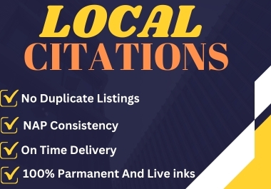 I will Create 100 local citations and business listings for Your local business