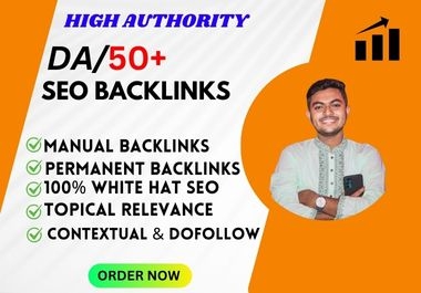 I will create high quality SEO contextual backlinks with white hat link building for google ranking