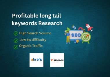 I will provide profitable kgr effective keyword research and micro niche research