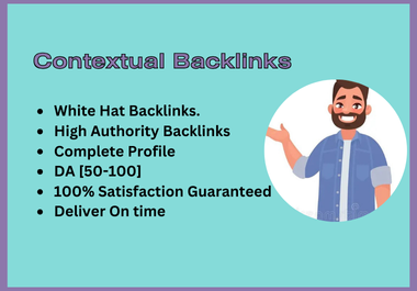 50 High Authority DA 50+ SEO Profile Backlinks