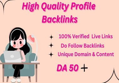 I will do Profile Backlink 50+ site on your brand