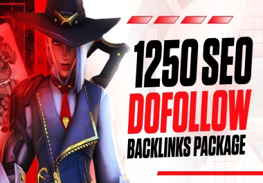 build best 1250 high quality high da SEO do follow backlinks Package