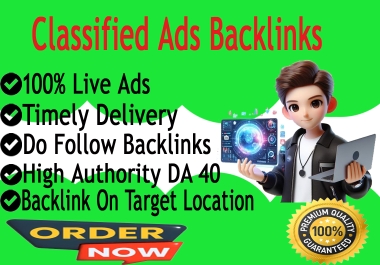 I Will Build 100 Classified Ads Backlinks in Top Classified Site