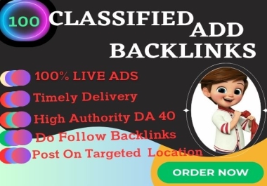 I Will Build Classified Ads Backlinks in Top Classified Site