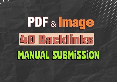 35 PDF And Image Submission Backlinks With Fast Indexing and Low Spam