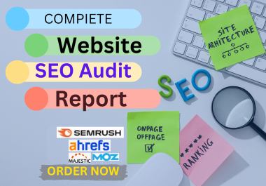 I will provide advanced website SEO audit report and competitor website analysis