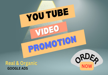 I will do fast organic youtube video promotion growth for your video only 5