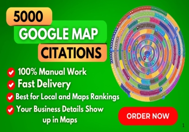 5000 google map crtations for gmb ranking and local seo