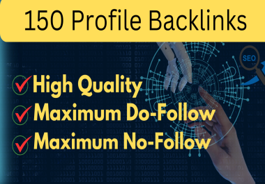 I will do 150 powerful profile backlink on DA 80+ site for your brand