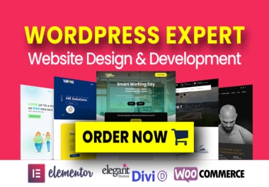 Create and customize wordpress website or blog