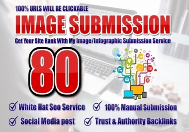 I will provide image or video submission on top 80 sharing website