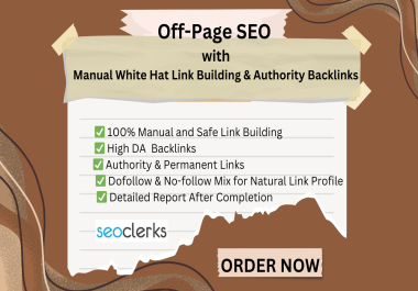 I Create 200 High-Quality Off-Page SEO with Manual White Hat Link Building & Authority Backlinks