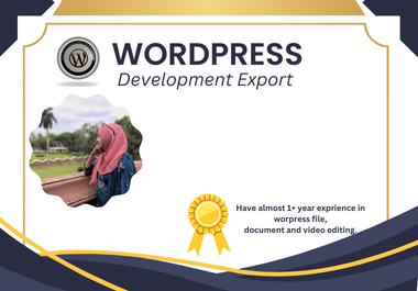 Professional WordPress Development,  Customization,  and Fixes - Fast & Reliable