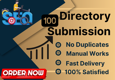 I will manually build 100 high-authority directory submission SEO backlinks