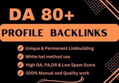 I Will Manually Create 100 High Authority Dofollow Profile Backlinks