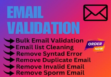 I will do bulk email validation and list cleaning