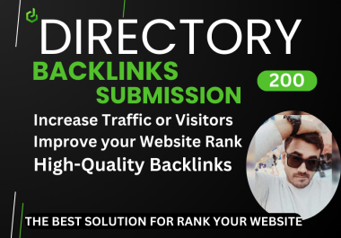 200 Unique Directory Submission Do Follow SEO High Powerful Backlinks