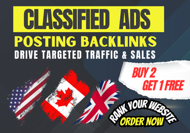 100 Classified ads posting SEO Backlinks in local or worldwide