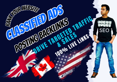 100 Classified ads posting SEO Backlinks in local or worldwide