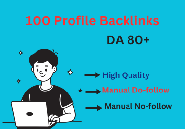 I Will do 100 + High Quality Profile Backlinks creation Backlinks Improve Your Website Ranking