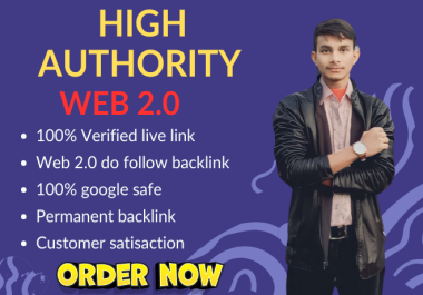 I will create 100 high-quality Web 2.0 backlinks,  which will help your website rank