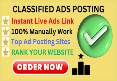 60 Classified Ads Posting on Top Ads Sites