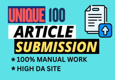 I Will Do Manualy Create Article Submission SEO Do-Follow Backlink High DA Site