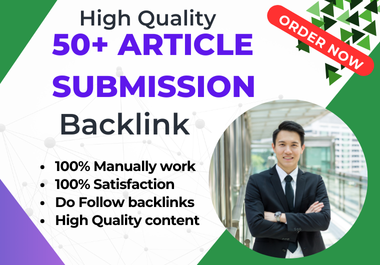 I will provide 50+ high-quality backlinks through manual content sharing