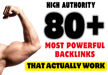 50 high authority da 80 plus powerful dofollow backlinks