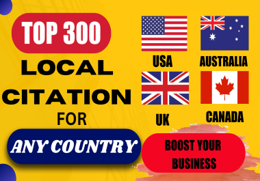 300 High Quality Local Citations and Business Directory Listings