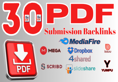 30 PDF Submission Backlinks to Best DA PA Websites