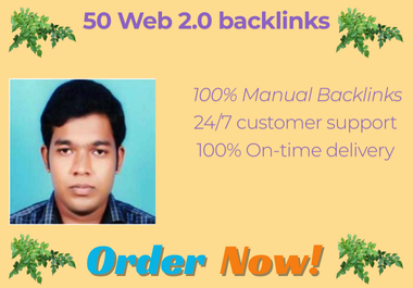 50 Web 2.0 SEO Backlinks high Da Pa sites for your rank website