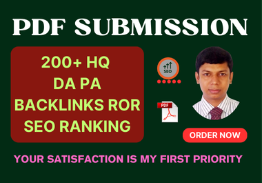 PDF Submission HQ DA & PA Backlinks for SEO Ranking.