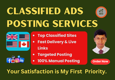 Classified Ads on Top Rating USA,  Canada & UK Ads Posting Websites