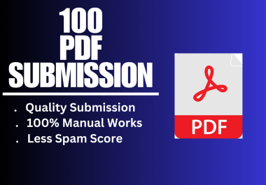 I will do Manually 100 Doc / PDF submission with high authority SEO backlinks