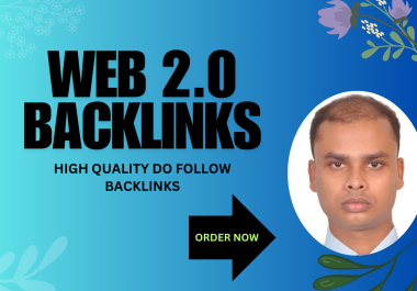 I will provide 100+ High-quality Web 2.0 Backlinks & SEO Service.