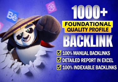 I will create 1000+ High quality profile backlinks with white hat SEO