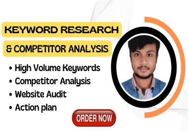 I will do SEO Keyword Research,  Competitor Analysis & SEO Manual Audit