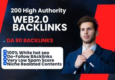 Boost your website's search engine ranking with high-quality Web 2.0 backlinks