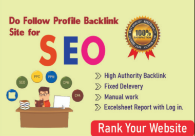 I will do high da authority link building dofollow seo backlinks for google rankling