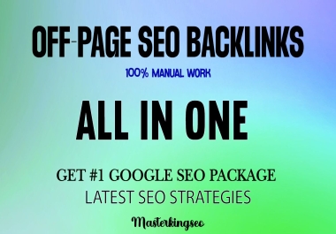 Complete SEO Solution All In One SEO White Hat Backlinks Package for Google Page Ranking