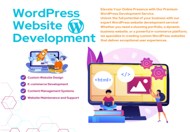 I will create a custom WordPress website for your business or personal use