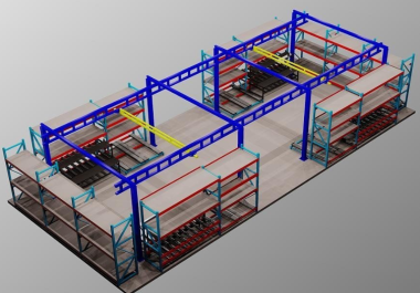 I will do 3d warehouse design, cgi industrial design,  architectural, construction design