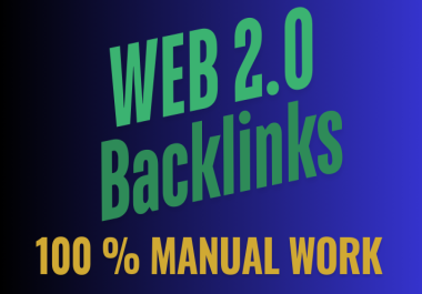 I will create 50 high DA Web 2.0 backlinks on authoritative platforms to boost the SEO ranking.