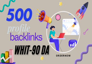 I will make manually 500 profile backlinks