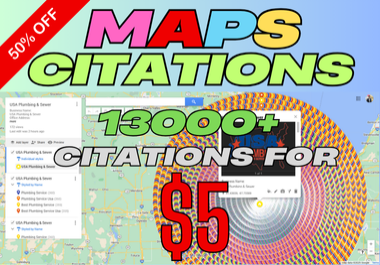 13000+ Google Maps Citations for Local SEO