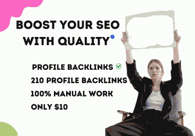 Powerful 210 Profile Backlinks to Improve Your Website SEO