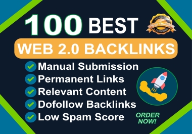 I will do 100 High DA PA Web 2.0 Backlinks to Boost Your Website Ranking