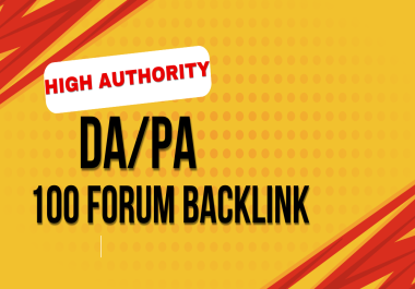 100 HQ Forum Backlink with high DA/PA to Boost Your Business Visibility on Google Ranking.